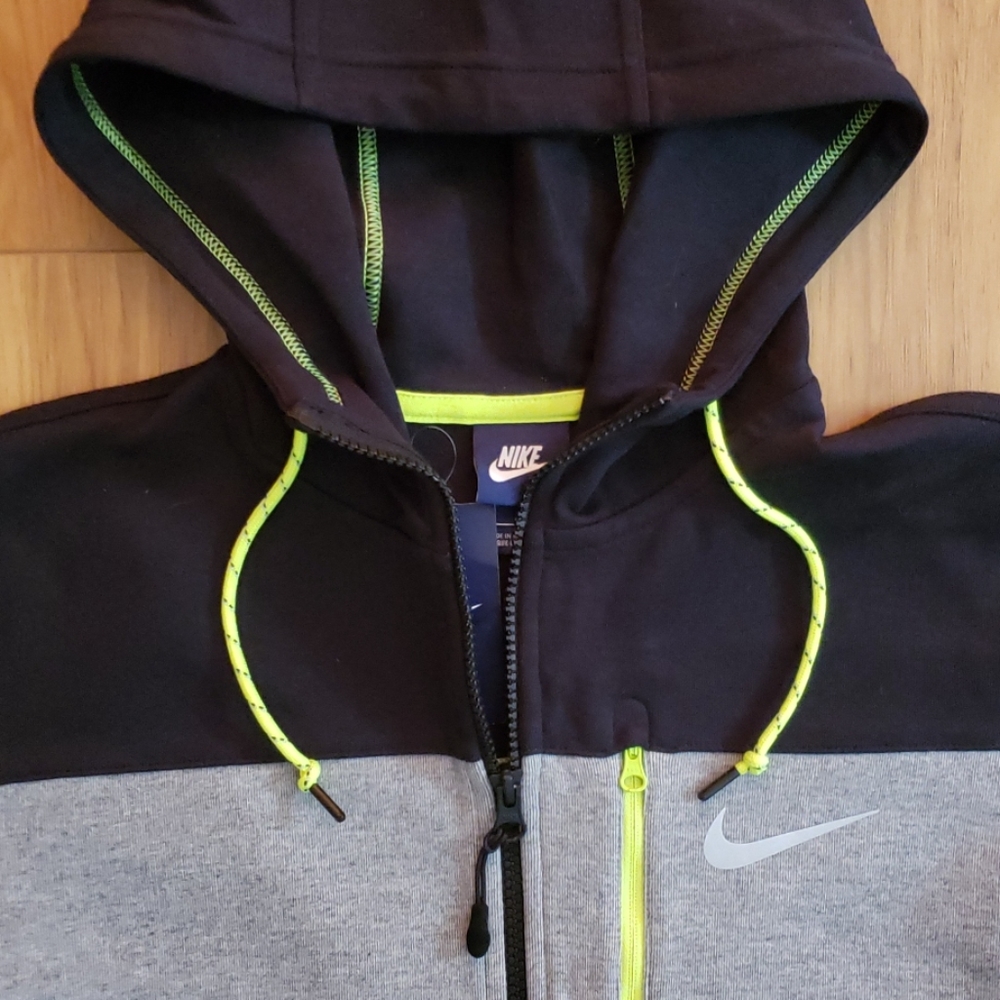 Nike Full Zip Hooded Sweatshirt Jacket - Picture 2 of 7